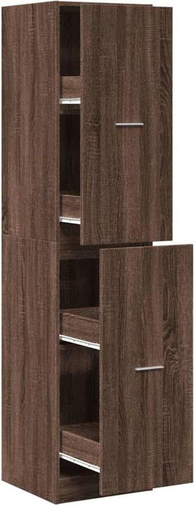 Actual product image VidaXL Apothecary cupboard Pull-out cupboard Tall cupboard Brown oak-look cupboard