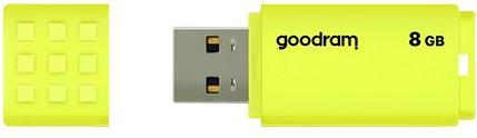 Produktbild Goodram UME2 - 8 GB - USB Typ-A - 2.0 - 20 MB/s - Kappe - Gelb (8 GB, USB-A)