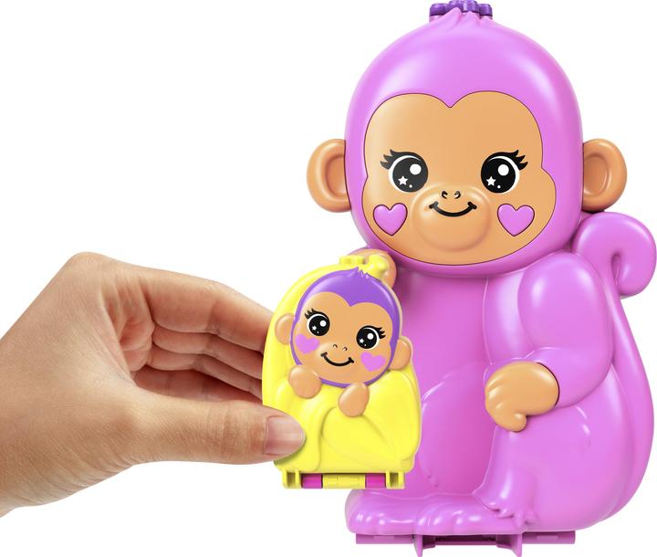 Actual product image Polly Pocket Play set monkey mum and baby
