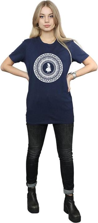 Actual product image Disney Womens/Ladies Alice In Wonderland Circle Cotton Boyfriend T-Shirt (M)
