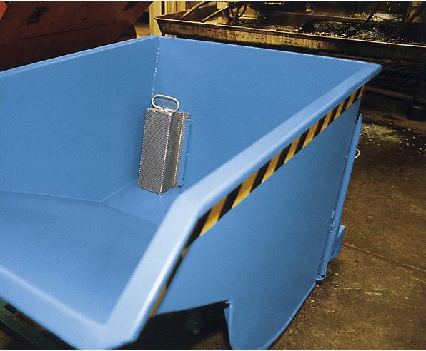 Image du produit eurokraft pro Bac basculant pour copeaux, avec roues en polyamide (500 l)