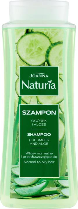 Joanna Naturia szampon do włosów normalnych i przetłuszczających się Ogórek i Aloes 500ml (500 ml, Flüssiges Shampoo)