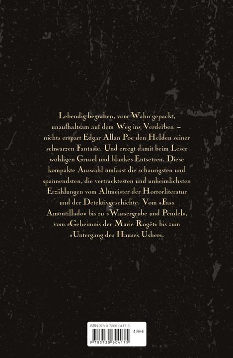 Immagine prodotto Edgar Allan Poe - Die besten Geschichten (Tedesco, Edgar Allan Poe, 2016)
