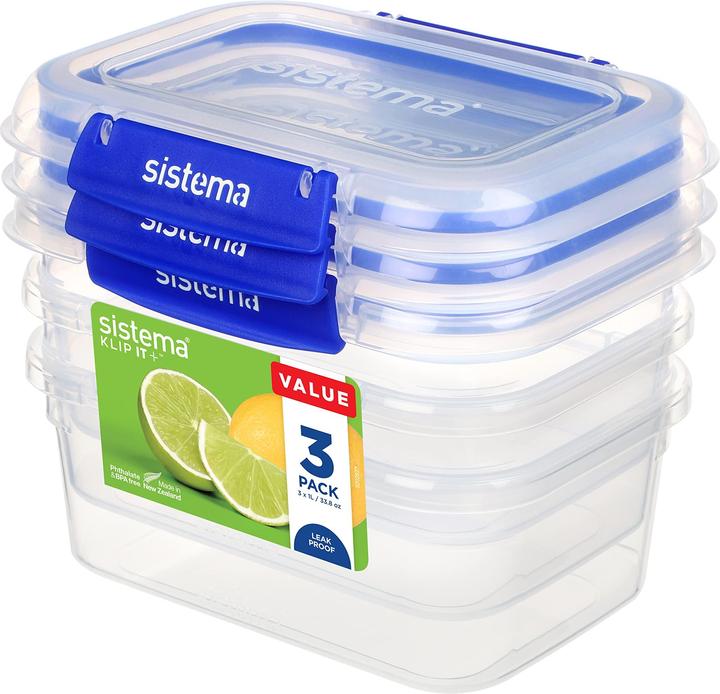 Sistema Rettangolo Klip it Plus 3pack 1L (1 l)
