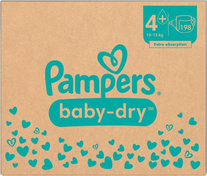 Produktbild Pampers Baby-Dry (Gr. 4+, Monatsbox, 198 Stück)