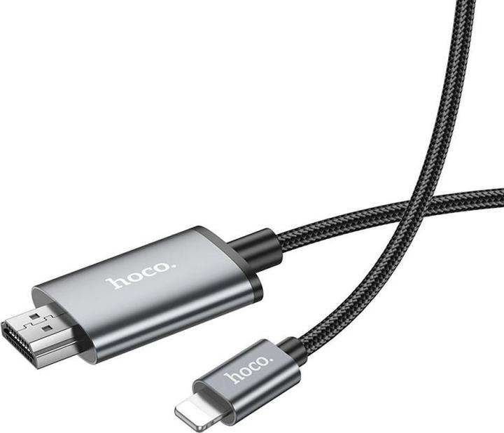 Immagine prodotto Hoco Lightning to HDMI Video Kabel UA27, 2m, Grau