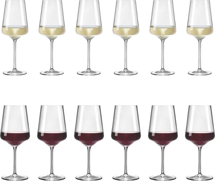 Ritzenhoff Sunburst wine glass set of 12 H24 (54 cl, 12 Glasses, Wine glasses set)