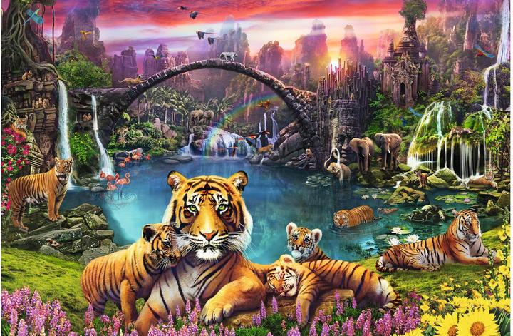 Actual product image Ravensburger Tiger in paradise lagoon (3000 pieces)