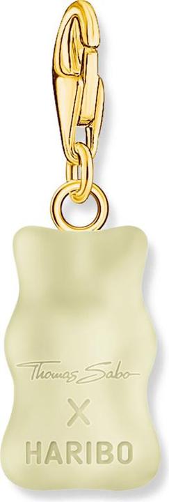 Produktbild Thomas Sabo Charm-Goldbären-Anhänger in Weiss vergoldet (Silber 925)
