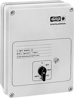 Produktbild Helios HELI MWS1,5 Trafo-Drehzahlsteller IP54 1-phasig 230V 1,5A