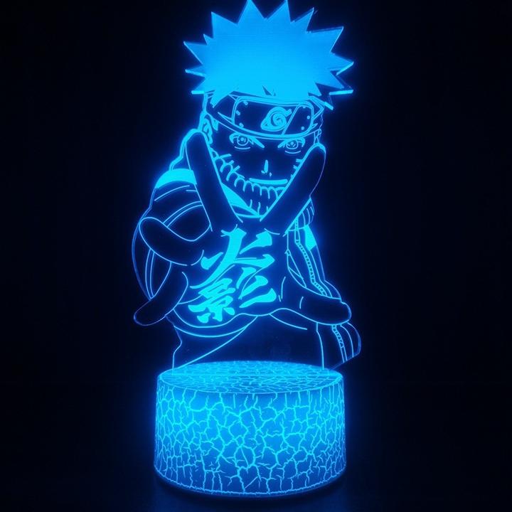 Image du produit Esmée 3D Anime LED Acryl Lampe Nachtlicht USB Deko Lampe mit Touch Schalter - Shinobi