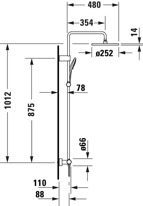 Actual product image Duravit Shower Systems Shower system