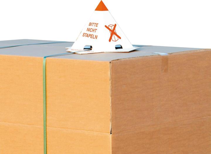Produktbild Transpak Palettenhütchen 1.25 Wellpappe L205xB205xH235 mm einwellig 1-farbig rot (25 x)