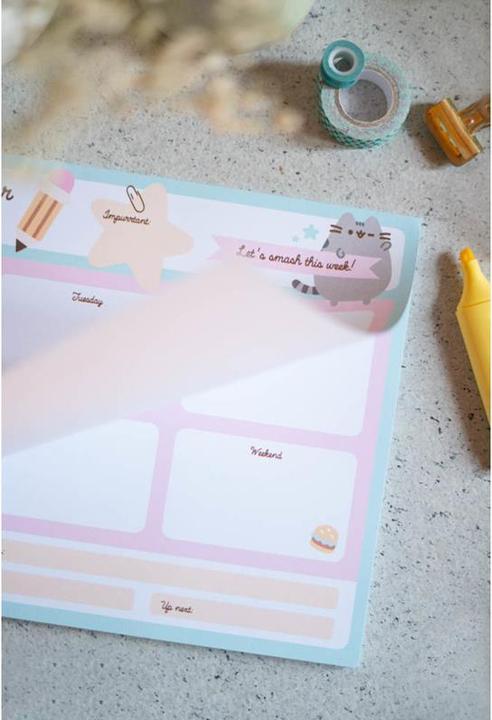Actual product image Pusheen Foodie Collection Weekly Planner 54 pages A4 (A4)