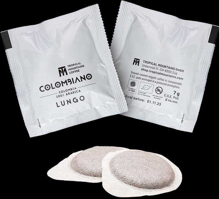 Actual product image Tropical Mountains COLOMBIANO Lungo Organic Fair Trade (10 x Port.)