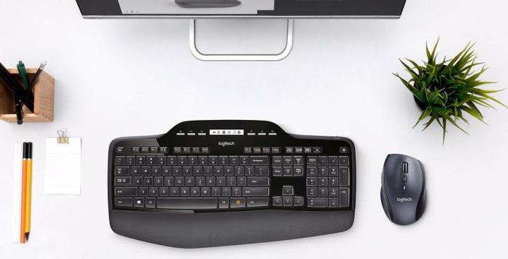 Produktbild Logitech Kabellose Tastatur+Maus MK710 schwarz im Einzelhandel (DE, Kabellos)