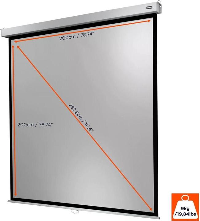 Actual product image Celexon Roller screen Professional Plus 200x200 cm 1:1 (111.42", 1:1)