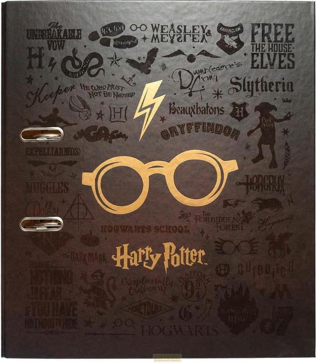 Ordner Harry Potter Brille 28.5 cm, Dunkelbraun (1 Stück)