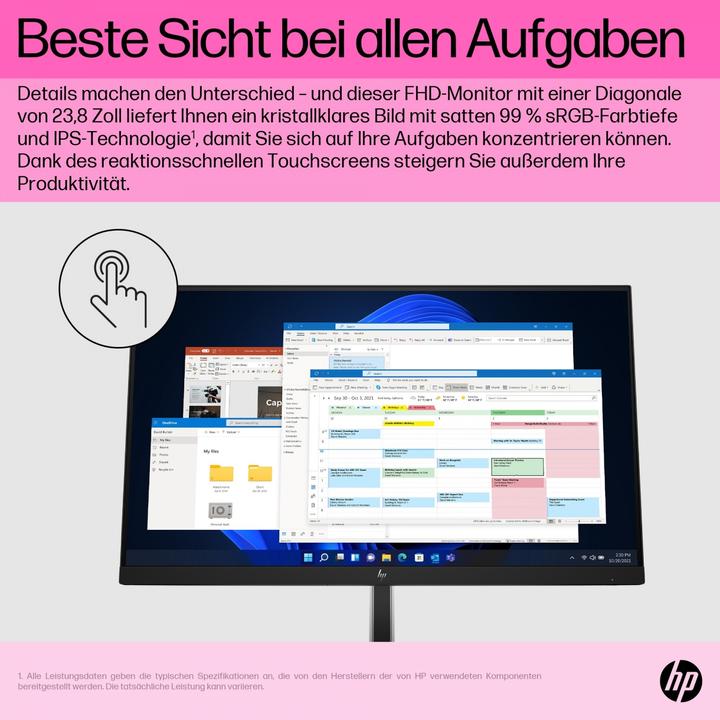 Immagine prodotto HP E24T G5 23,8" FHD 1920X1080 (1920 x 1080 pixel, 23.80")