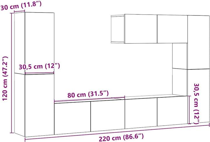 Immagine prodotto VidaXL Kenji (80 x 30 x 30 cm)