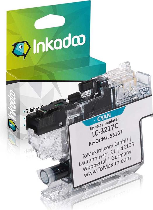 Immagine prodotto Inkadoo Cartuccia d'inchiostro compatibile in sostituzione di Brother LC-3217 adatta a Brother MFC-J 5330 (C)