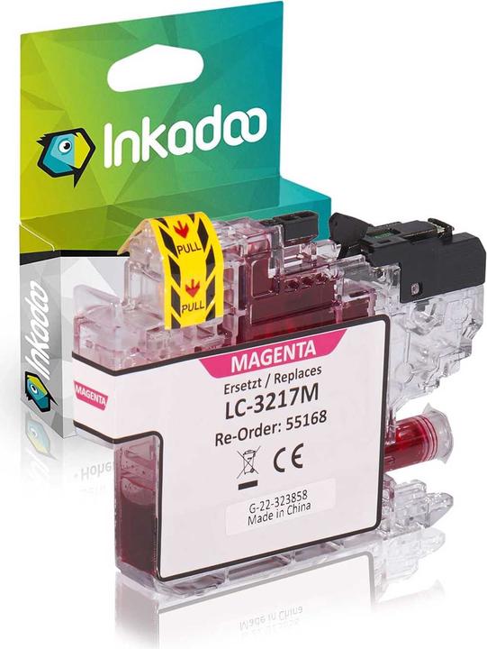 Immagine prodotto Inkadoo Cartuccia d'inchiostro compatibile in sostituzione di Brother LC-3217 adatta a Brother MFC-J 5330 MF (M)