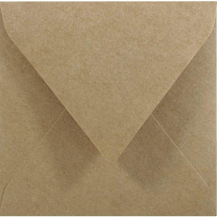 Immagine prodotto Netuno Quadratische Briefumschläge aus Kraftpapier (145 x 145 mm, 500 x)