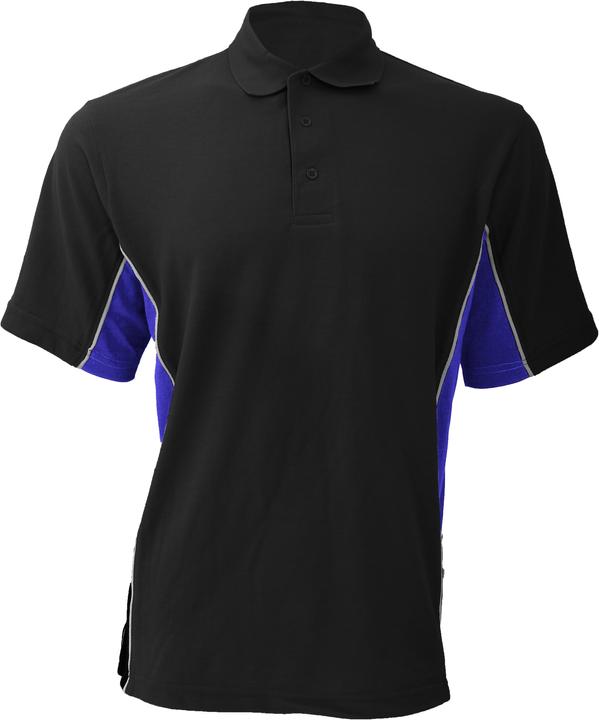 Royal blue, Black, White