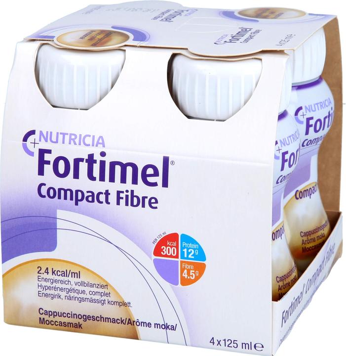 Produktbild Fortimel Compact Fiber Cappuccino (Kaffee, 4 Stk., 652 g)