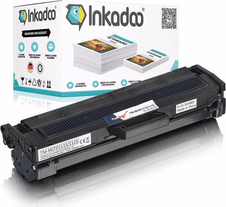 Produktbild Inkadoo kompatibler Toner als Ersatz für Samsung MLT-D111S/ELS passend für Samsung Xpress M 2020 Xpress M (BK)