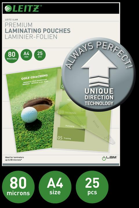 Actual product image Leitz Laminating foil (A4, 25 Piece, 80 µm)