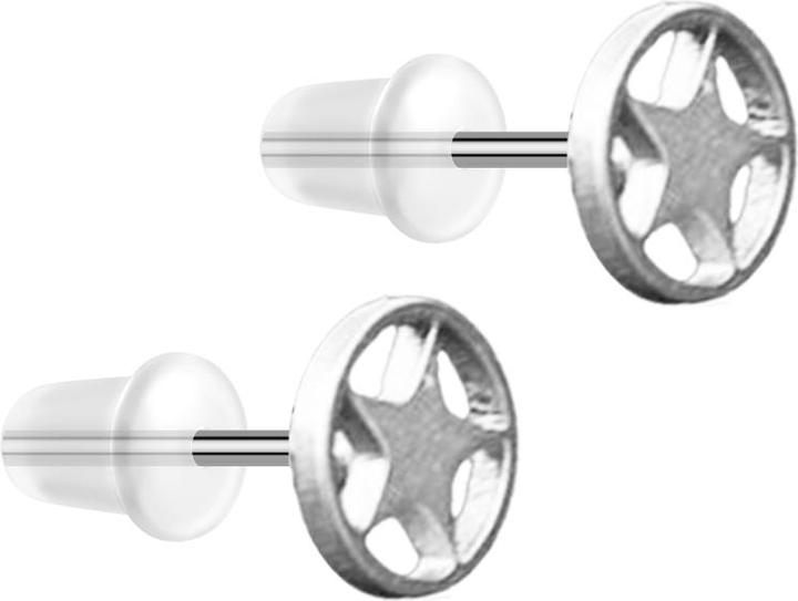 Image du produit Star Piercing Ohrstecker silber Stern (sans laiton, Acier chirurgical 316L)