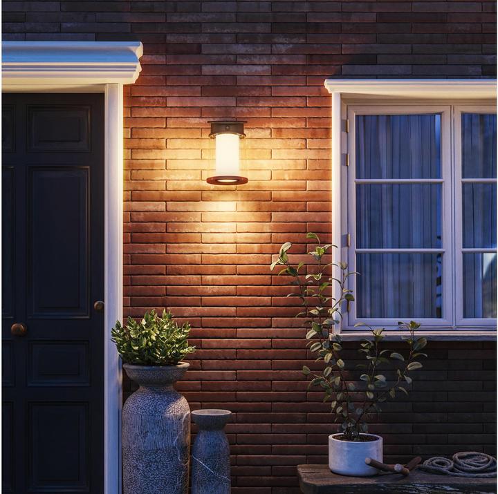 Produktbild Philips Lighting Juda 929004633201 Solar-Aussenwandleuchte 3.2 W Warmweiss Schwa (470 lm, IP44)