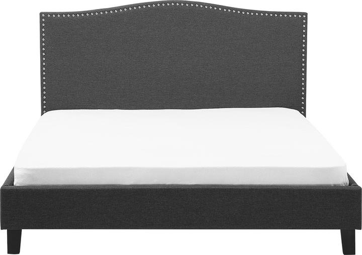 Immagine prodotto Beliani Letto imbottito look lino grigio a doghe 180 x 200 cm MONTPELLIER (180 x 200 cm)