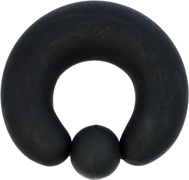 Immagine prodotto Star Piercing Anello di chiusura a sfera in vetro nero opaco (Vetro, Silicone, senza ottone)