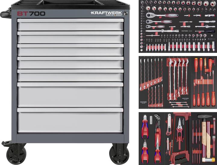 Actual product image Kraftwerk BT LINE Workshop trolley drawers PB (198 x)