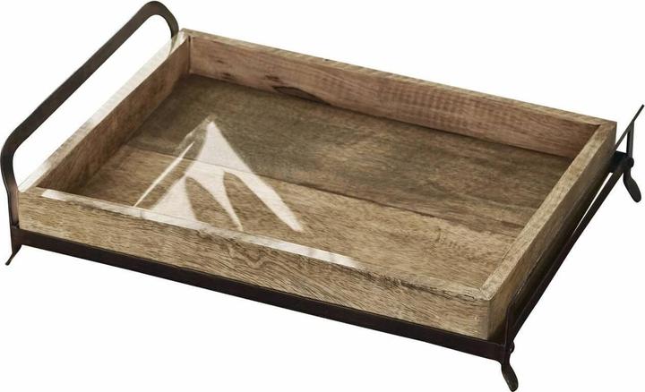 Image du produit Loberon Plateau Troyes brun/noir