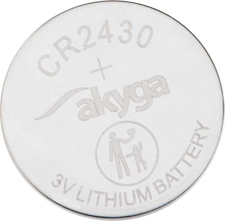 Immagine prodotto Akyga Knopfzelle CR 2430 3 V 1 St. 280 mAh Li-MnO2 CR2430 (1 pz., CR2430, 280 mAh)
