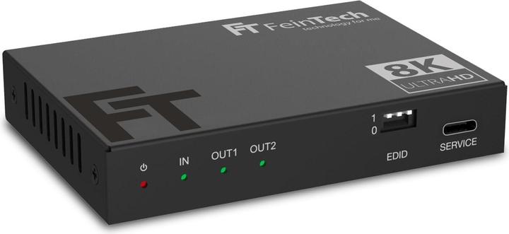 FeinTech SP210 HDMI 2.1 Splitter 1 In 2 Out | 4K 120Hz | Downscaler