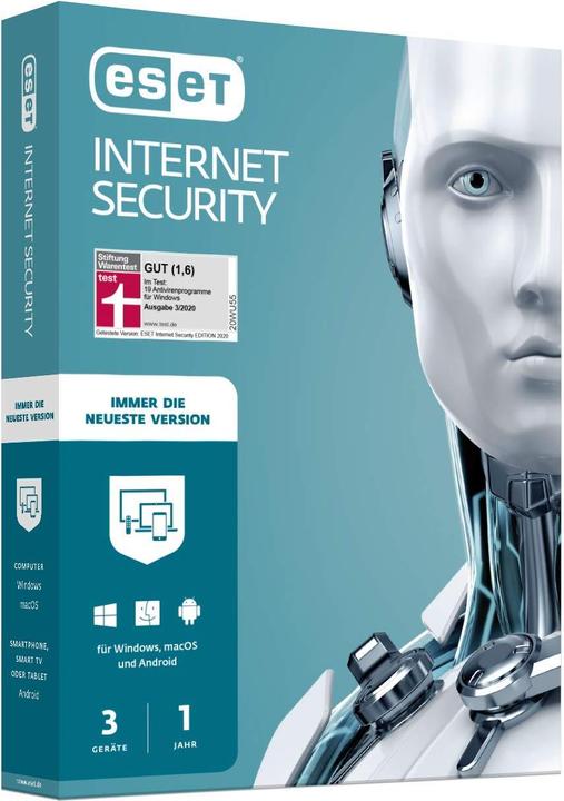 ESET Internet Security 2020 (3 Utente, 12 mesi)