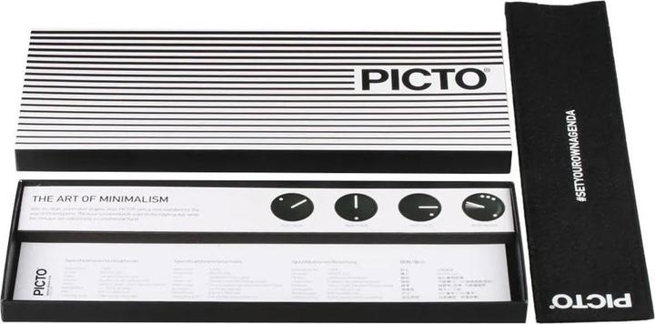 Produktbild Picto 43388-4120B black and yellow (Analoguhr, 40 mm)