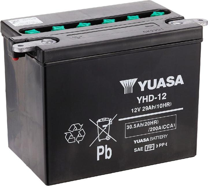 Produktbild Yuasa Motorradbatterie 12V 28Ah 200A (12 V, 5.80 Ah, 55 A)