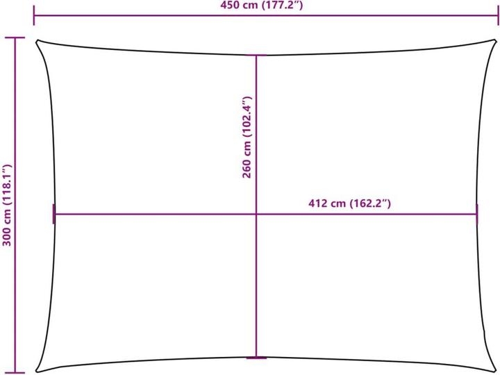 Image du produit VidaXL Voile d'ombrage (300 x 450 cm)