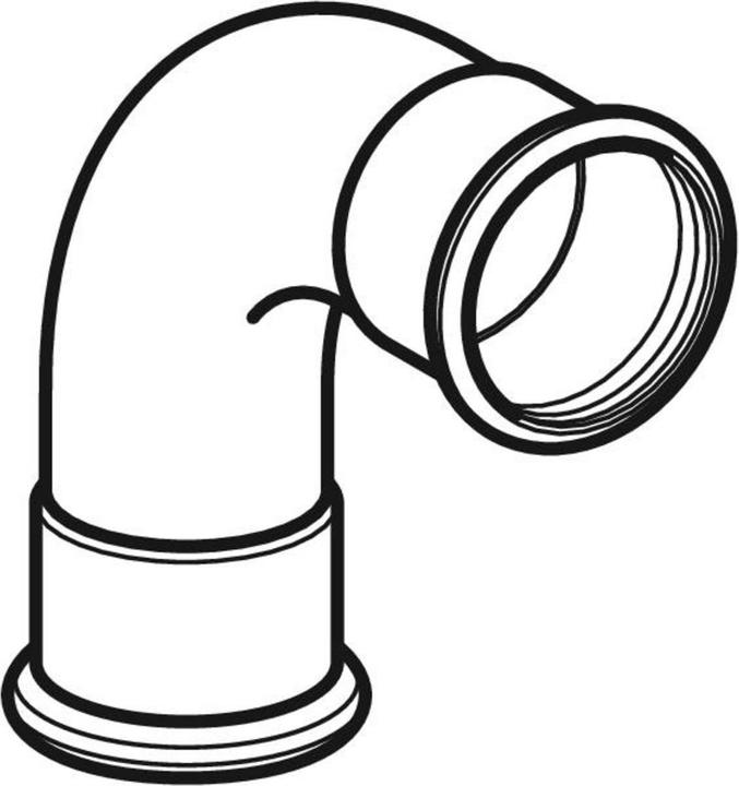 Produktbild Geberit elbow 90 ° C-STAHL 35 mm (23106) buy cheap online
