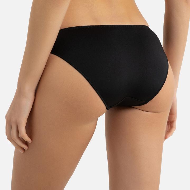 Image du produit La Redoute Collections Slip en microfibre avec détails en dentelle (42, Une unité par pack)