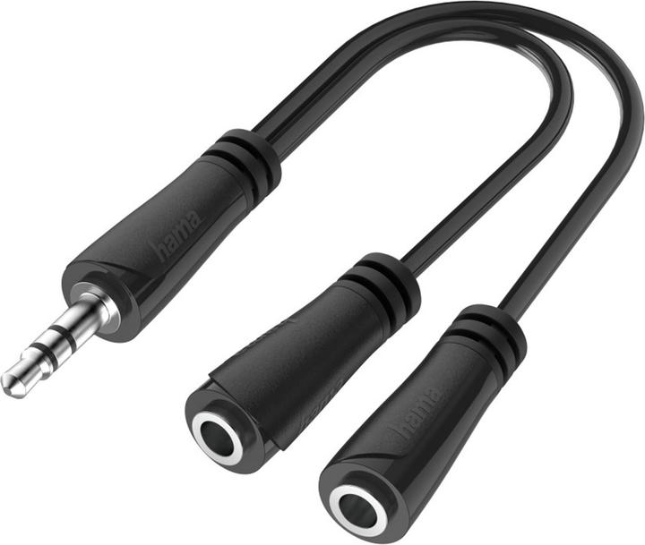 Hama Audio splitter, 3.5mm jack plug - 2x 3.5mm jack socket, stereo (0.15 m)