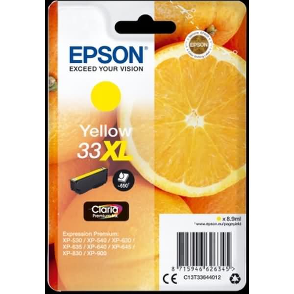 Actual product image Epson 33XL Claria Premium (Y)