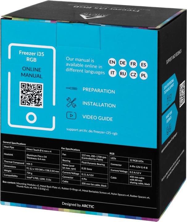 Produktbild Arctic Freezer i35 RGB (158.50 mm)