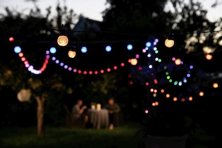 Actual product image Nordic Smartlight Lite Bulb Moments 12m Smart Outdoor Light Chain - 25 x Globe Facets (1.20 m)