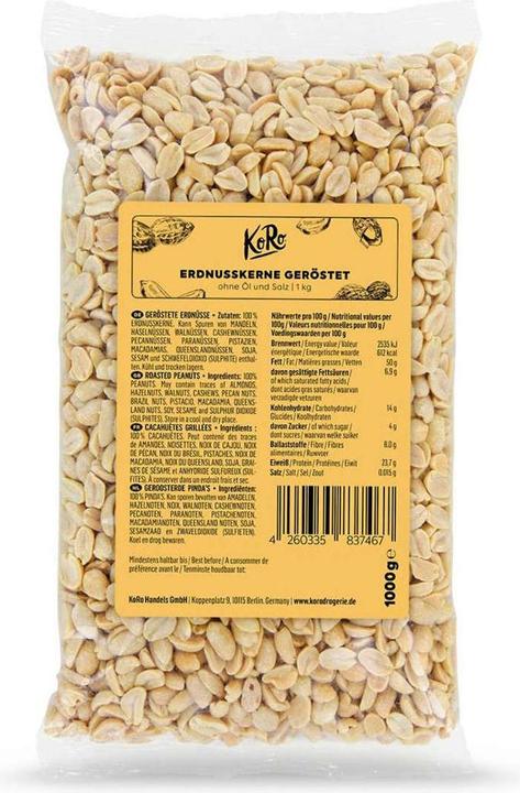Produktbild KoRo Geröstete Erdnusskerne (1000 g)
